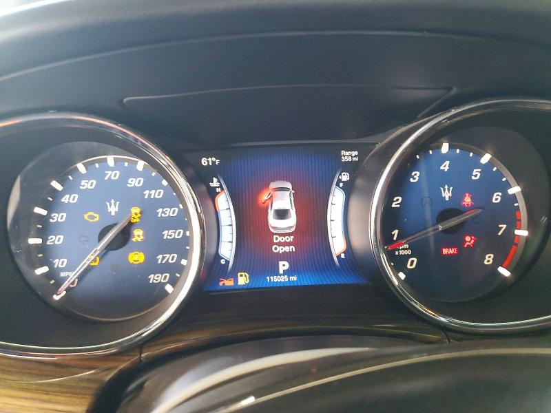 2015 Maserati Quattroporte VIN ZAM56RRA9F1145394 COPART salvage auction — MINOR DENT/SCRATCHES, Ca - Dis/Dlr/Exp Only Clean Title, sold $5,700 on 2026-07-21 (photo 9)