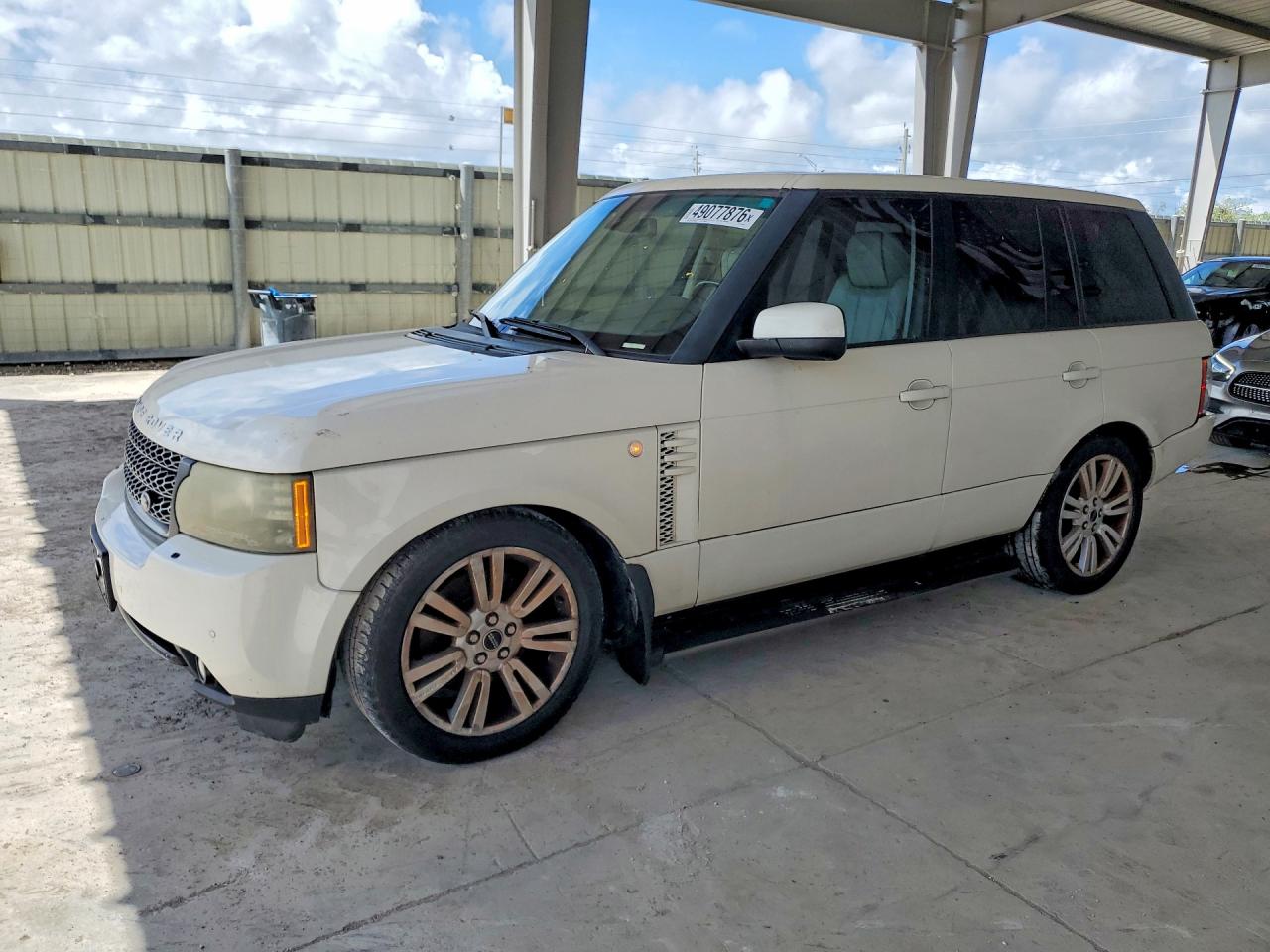 2010 Land rover RANGE ROVER VIN SALMF1D43AA308075 COPART salvage auction — Minor Dent/Scratches, FL - CERTIFICATE OF TITLE, sold $450 on 2026-05-06 (photo 1)