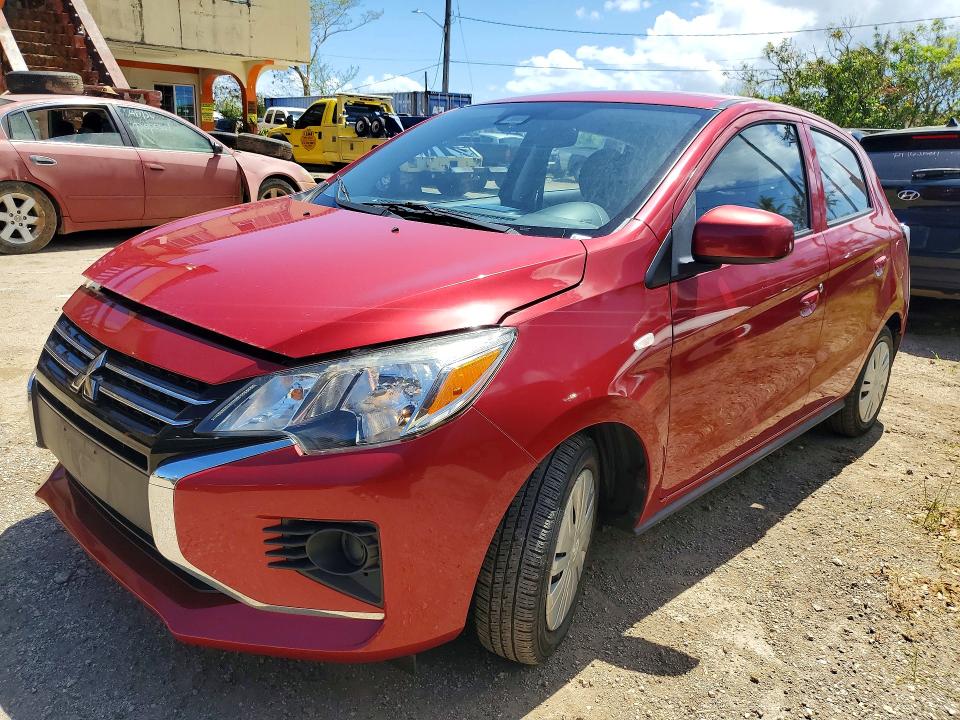 2023 Mitsubishi Mirage VIN ML32AUHJ3PH000311 COPART salvage auction — WATER/FLOOD, HI, sold $5 on 2026-08-24 (photo 1)