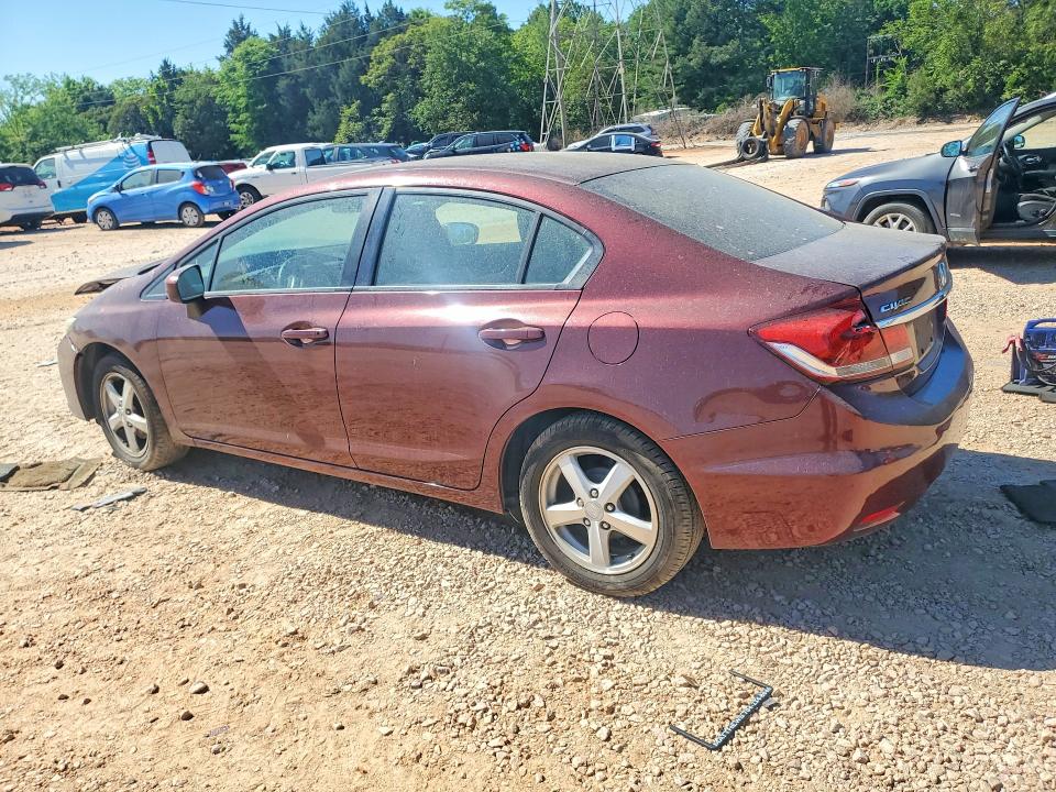 2015 Honda Civic VIN 19XFB2F54FE119852 COPART salvage auction — FRONT END, Nc - Salvage Certificate Of Title, sold $2,100 on 2026-07-06 (photo 2)