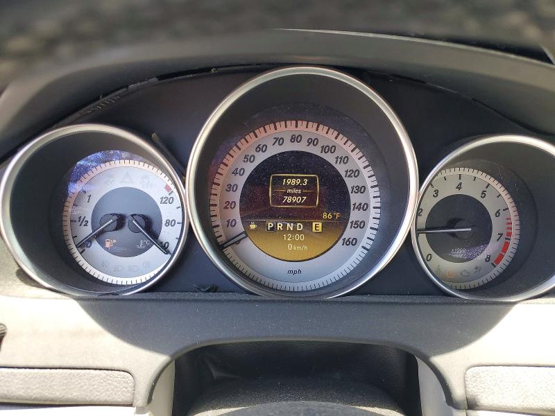 2012 Mercedes-benz C-klasse VIN WDDGJ4HB3CF746345 COPART salvage auction — MINOR DENT/SCRATCHES, FL - CERTIFICATE OF TITLE, sold $3,000 on 2026-07-24 (photo 9)