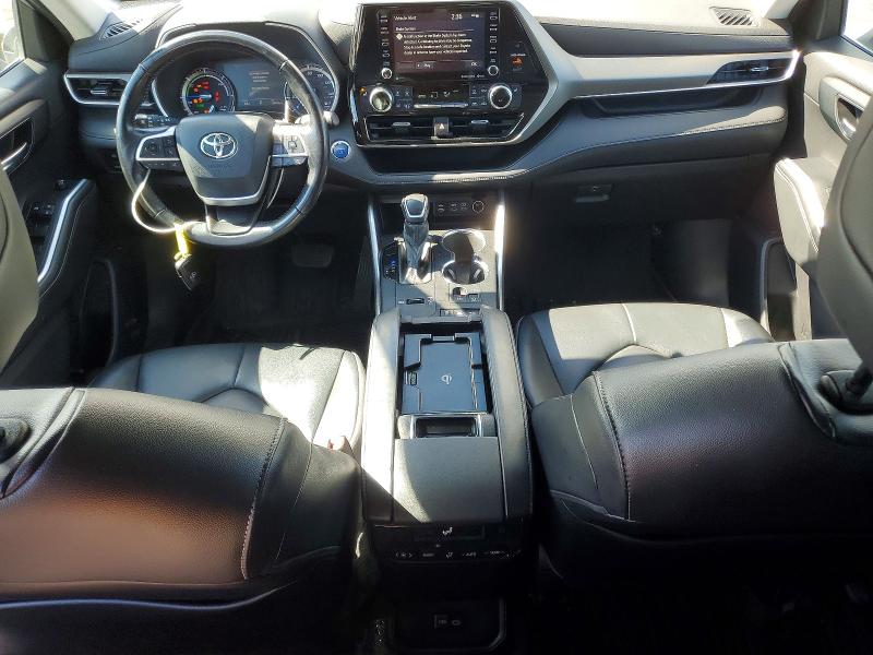 2022 Toyota Highlander VIN 5TDGBRCH9NS539400 COPART salvage auction — FRONT END, Ca - Salvage Certificate, sold $15,600 on 2026-07-29 (photo 8)