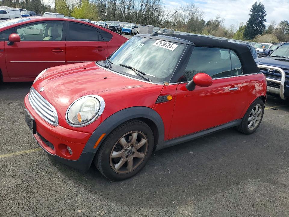 2010 Mini Cooper VIN WMWMR3C51ATU97895 COPART salvage auction — REAR END, Or - Salvage Title Certificate, sold $1,350 on 2026-07-08 (photo 1)