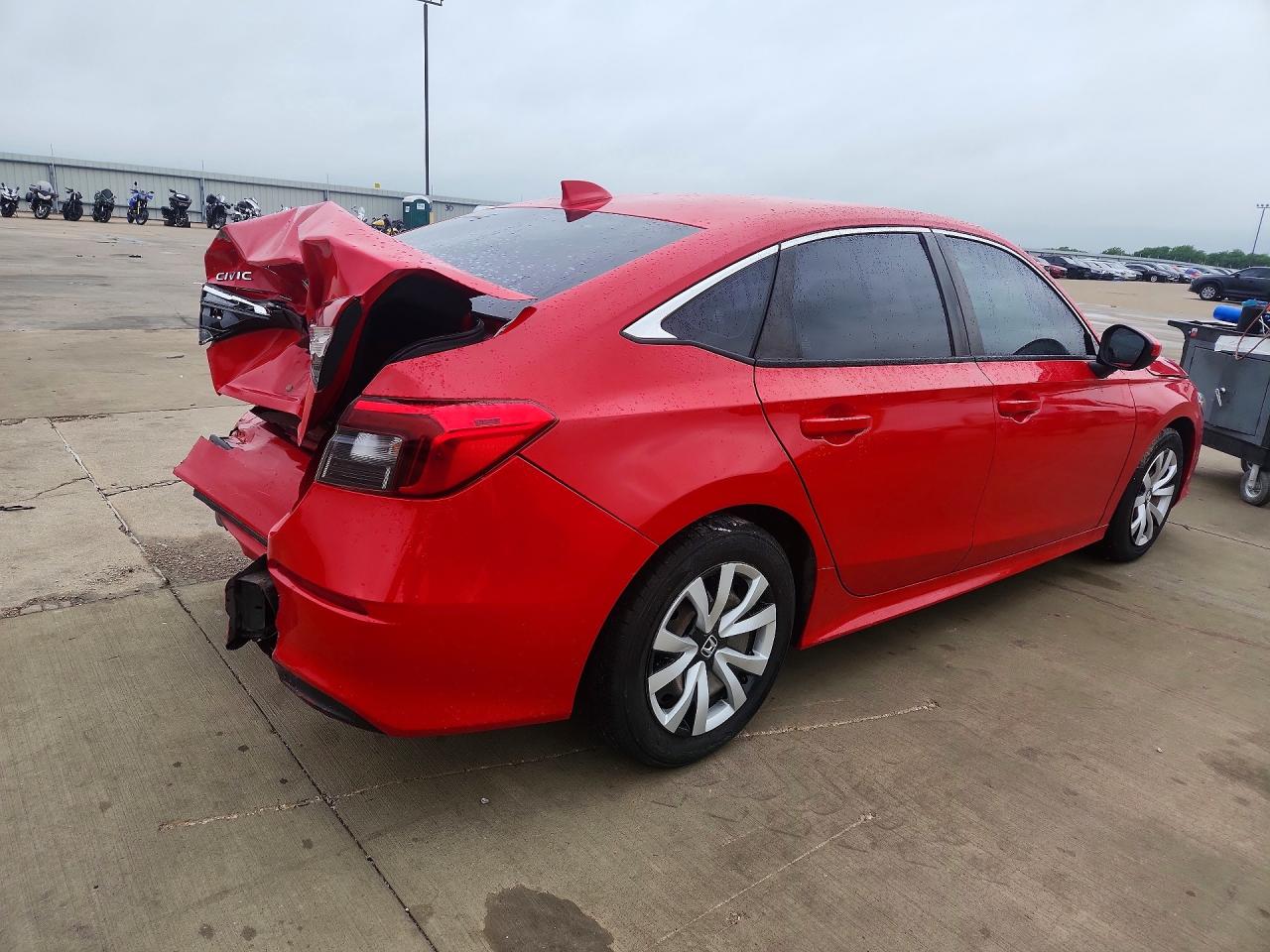 2022 Honda Civic VIN 2HGFE2F29NH507936 COPART salvage auction — Rear End, TX - SALVAGE VEHICLE TITLE, sold $3,500 on 2026-06-25 (photo 3)