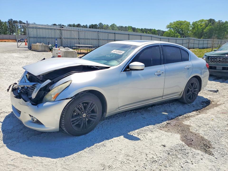 2010 Infiniti G VIN JN1CV6AR2AM254398 COPART salvage auction — FRONT END, Ga - Cert Of Title-Salvage, sold $425 on 2026-07-06 (photo 1)