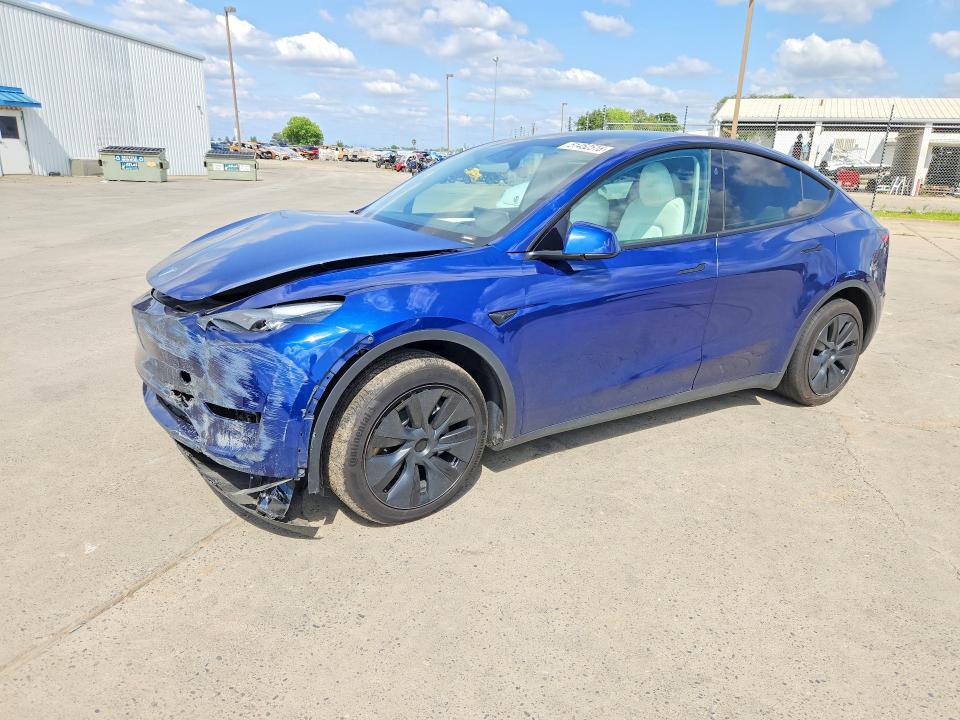 2025 Tesla Model y VIN 7SAYGAEE9SF230779 COPART salvage auction — FRONT END, Salvage Title, sold $12,700 on 2026-07-20 (photo 1)