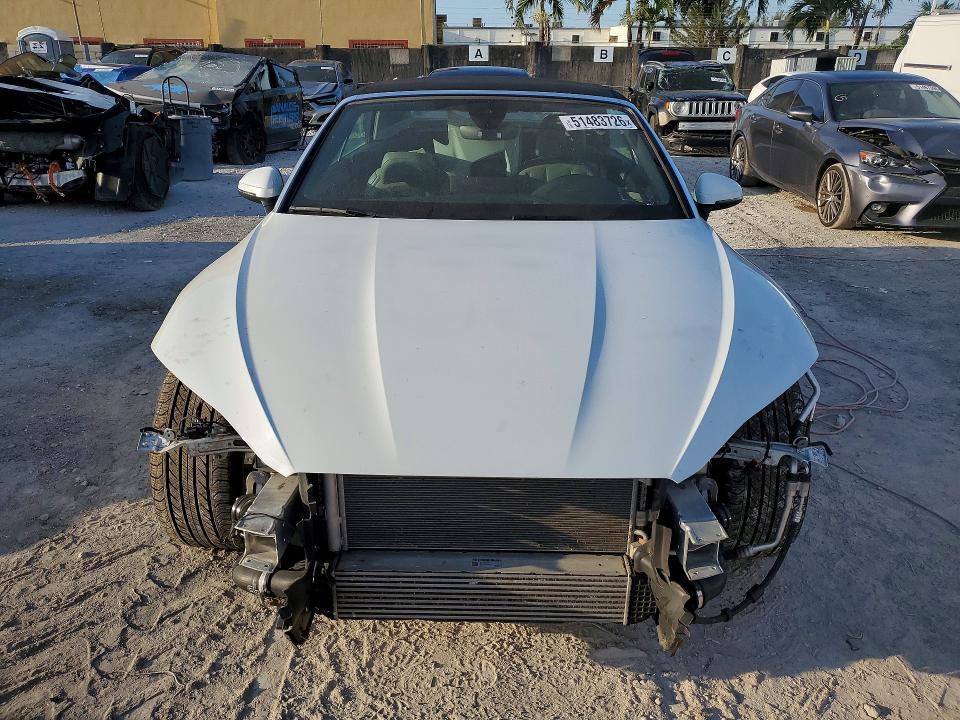 2022 Audi A5 VIN WAU2AGF59NN006050 COPART salvage auction — FRONT END, Id - Salvage Certificate Of Title, sold $7,000 on 2026-07-17 (photo 5)