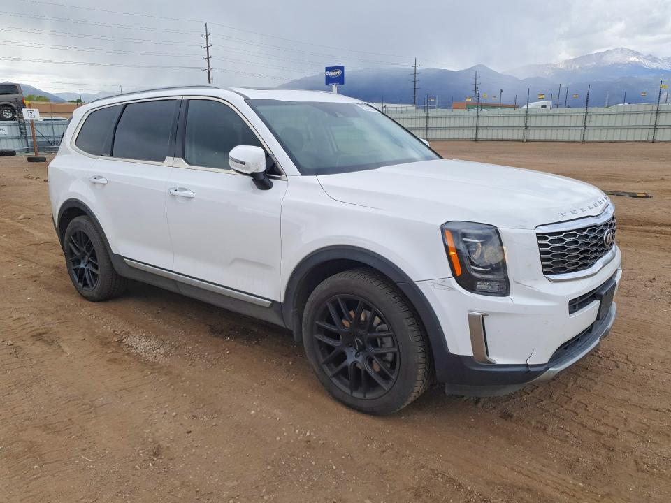 2021 Kia Telluride VIN 5XYP6DHC4MG122959 COPART salvage auction — HAIL, Co - Salvage Title, sold $275 on 2026-07-29 (photo 4)