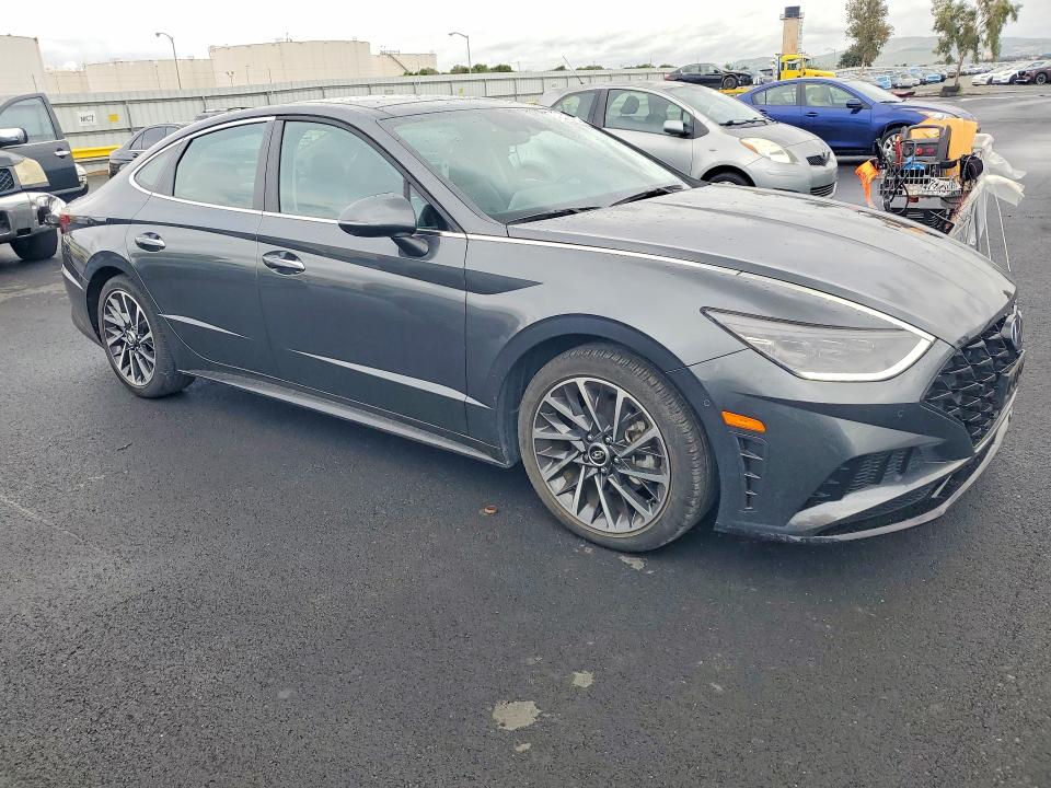 2022 Hyun Sonata VIN KMHL34J24NA168121 COPART salvage auction — SIDE, Ca - Salvage Certificate, sold $9,200 on 2026-07-06 (photo 4)