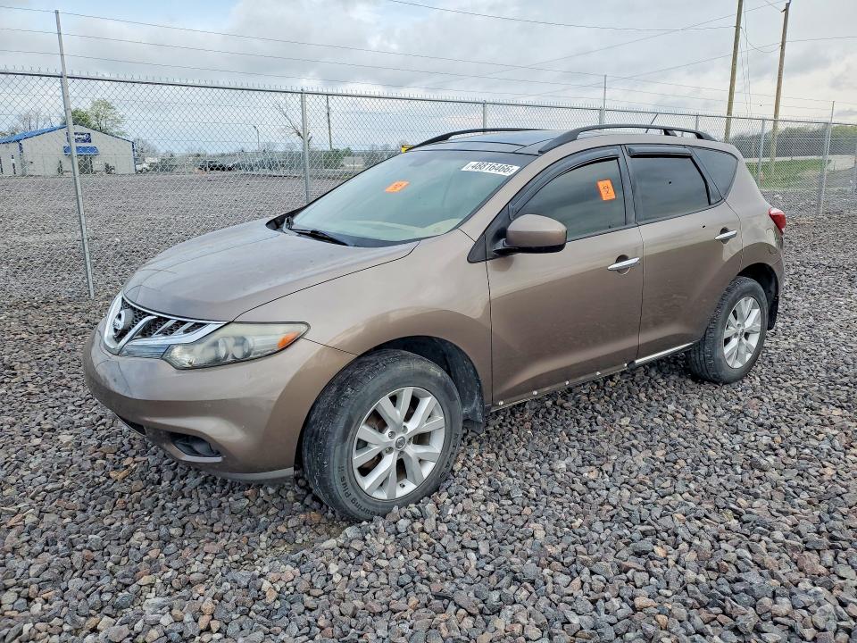 2012 Nissan Murano VIN JN8AZ1MW6CW224944 COPART salvage auction — SIDE, In - Certificate Of Title, sold $475 on 2026-07-07 (photo 1)