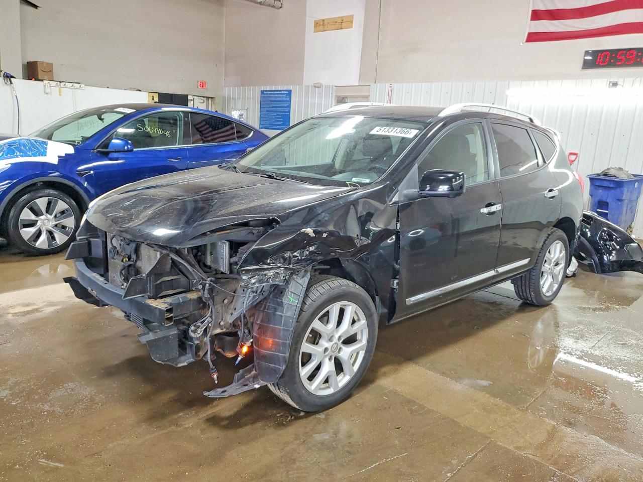 2013 Nissan Rogue Sport VIN JN8AS5MV3DW129553 COPART salvage auction — Front End, IL - SALVAGE CERTIFICATE, sold $1,050 on 2026-06-30 (photo 1)