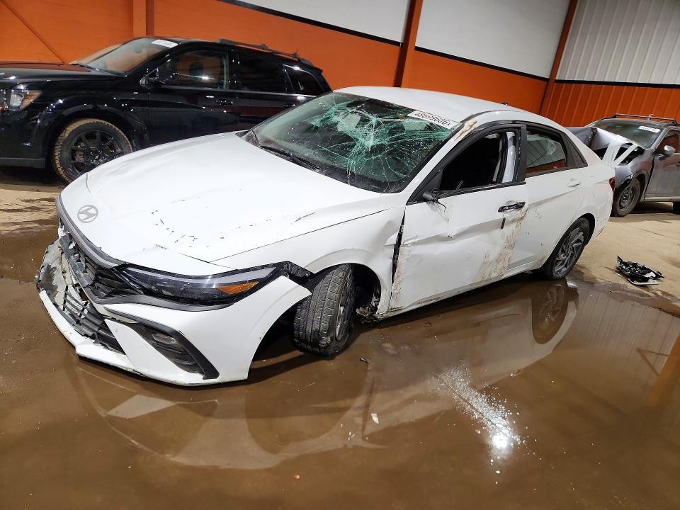 2024 Hyundai Elantra VIN KMHLM4DG7RU727170 COPART salvage auction — FRONT END, Ab - Bos - Nonrepairable, sold $525 on 2026-07-21 (photo 1)