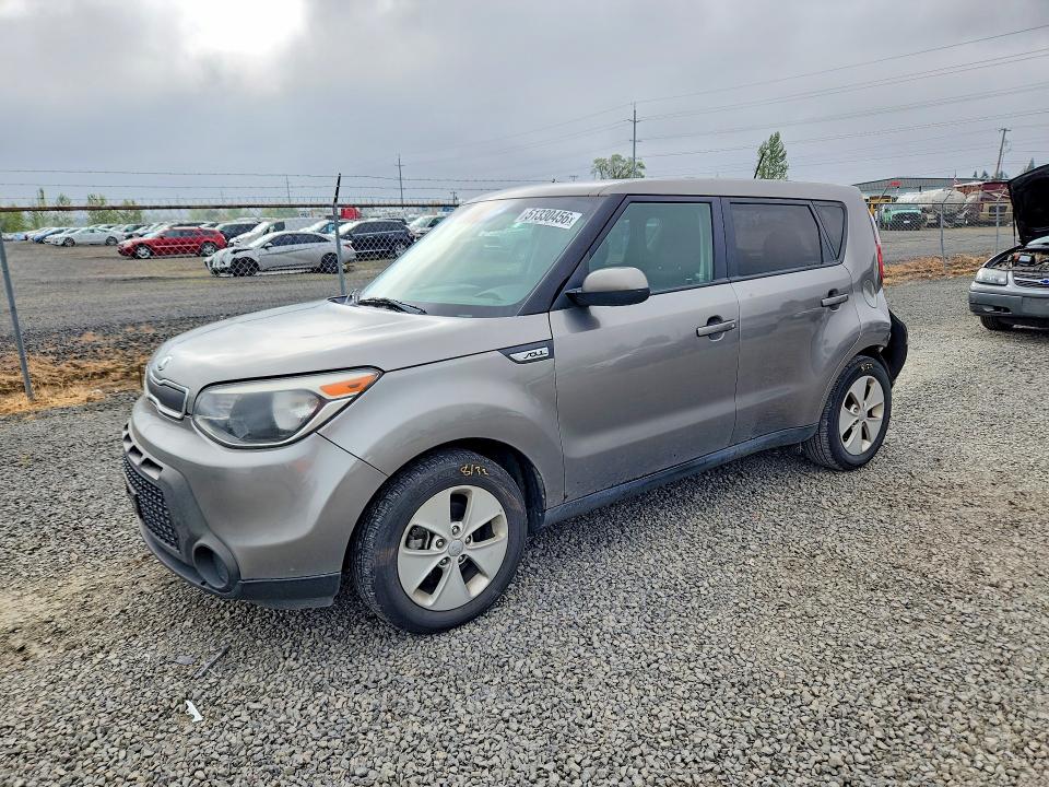 2016 Kia Soul VIN KNDJN2A22G7391199 COPART salvage auction — REAR END, Or - Salvage Title Certificate, sold $2,050 on 2026-07-14 (photo 1)