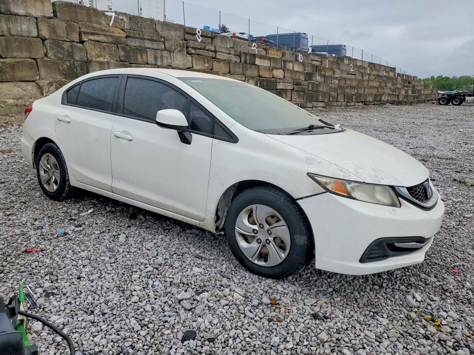 2013 Honda Civic VIN 19XFB2E52DE002298 COPART salvage auction — MECHANICAL, KY, sold $1,100 on 2026-07-10 (photo 4)