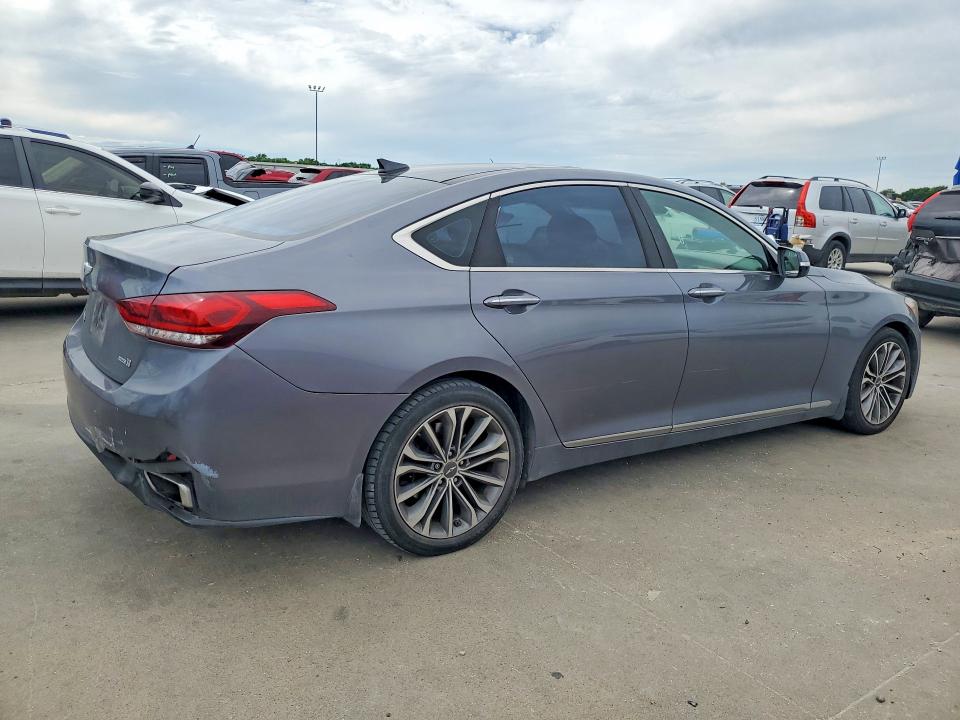 2015 Hyundai Genesis VIN KMHGN4JE6FU070603 COPART salvage auction — REAR END, Tx - Salvage Vehicle Title, sold $1,950 on 2026-07-27 (photo 3)