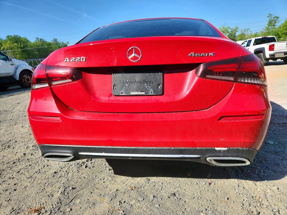 2019 Mercedes-benz A-klasse VIN WDD3G4FB9KW022478 COPART salvage auction — UNDERCARRIAGE, Md - Cert Of Salvage > 75% Damage, sold $225 on 2026-07-24 (photo 6)