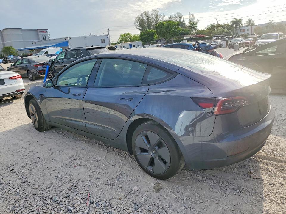 2023 Tesla Model 3 VIN 5YJ3E1EAXPF672312 COPART salvage auction — FRONT END, FL, sold $7,700 on 2026-07-24 (photo 2)