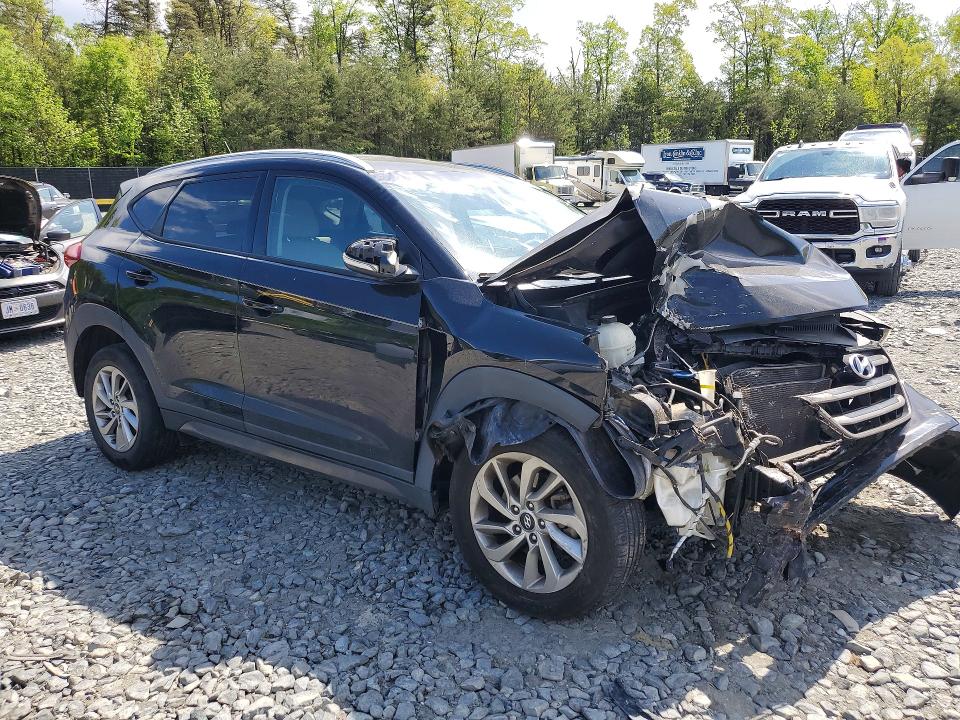 2016 Hyundai Tucson VIN KM8J33A27GU242070 COPART salvage auction — FRONT END, Md - Cert Of Salvage > 75% Damage, sold $825 on 2026-07-10 (photo 4)