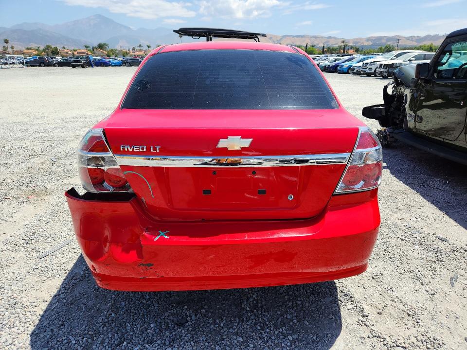 2009 Chevrolet Aveo VIN KL1TD56E39B368456 COPART salvage auction — REAR END, Ca - Non-Repairable Vehicle Cert, sold $375 on 2026-07-08 (photo 6)