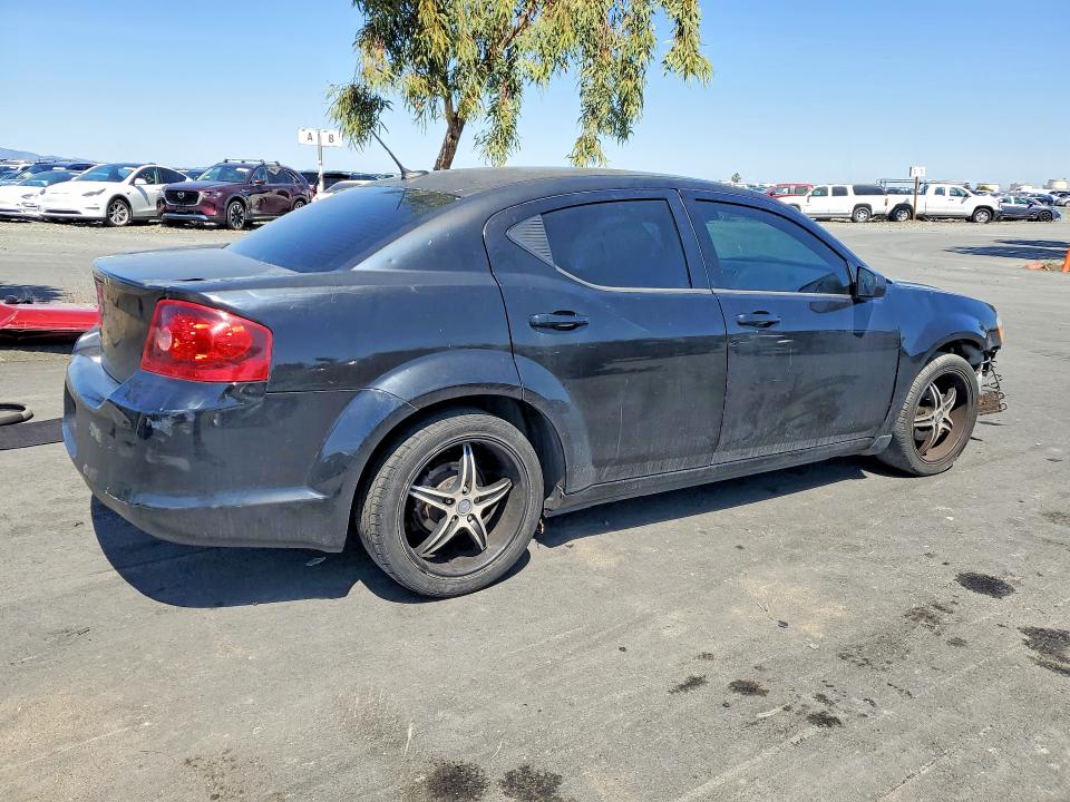 2014 Dodge Avenger VIN 1C3CDZABXEN115919 COPART salvage auction — FRONT END, Ca - Salvage Certificate, sold $600 on 2026-07-08 (photo 3)