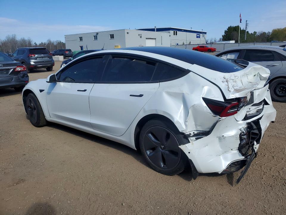 2020 Tesla Model 3 VIN 5YJ3E1EA3LF786338 COPART salvage auction — REAR END, On - Permit Salvage, sold $4,100 on 2026-07-07 (photo 2)