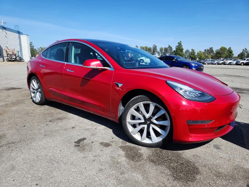 2020 Tesla VIN 5YJ3E1EA3LF645818 COPART salvage auction — FRONT END, Ca - Salvage Certificate, sold $4,350 on 2026-07-02 (photo 4)