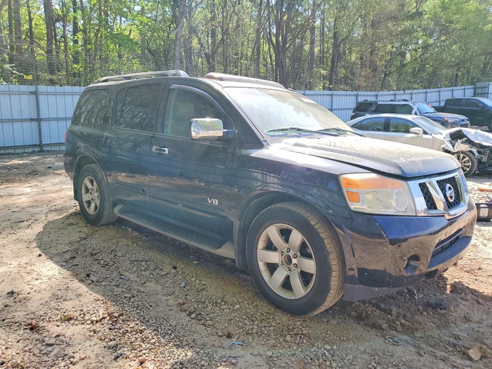 2008 Nissan Armada VIN 5N1BA08D28N615611 COPART salvage auction — FRONT END, NC - SALVAGE CERTIFICATE OF TITLE, sold $650 on 2026-07-02 (photo 4)