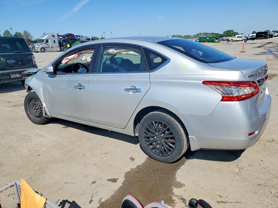2015 Nissan Sentra VIN 3N1AB7APXFL695606 COPART salvage auction — FRONT END, MO - SALVAGE CERTIFICATE OF TITLE, sold $325 on 2026-07-02 (photo 2)