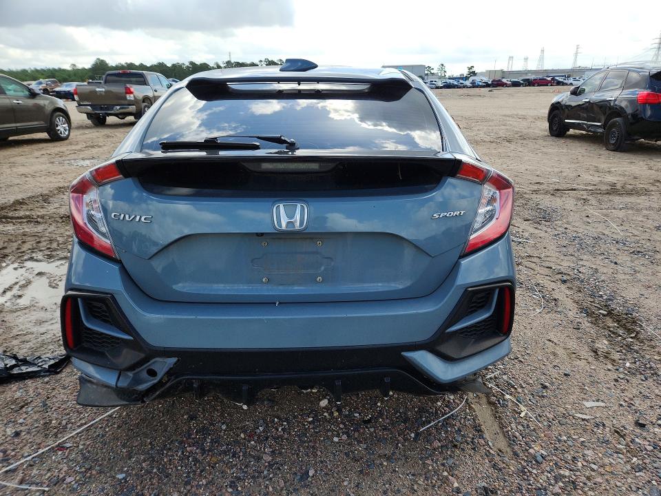 2021 Honda Civic VIN SHHFK7H40MU229451 COPART salvage auction — SIDE, Tx - Salvage Vehicle Title, sold $3,000 on 2026-07-17 (photo 6)