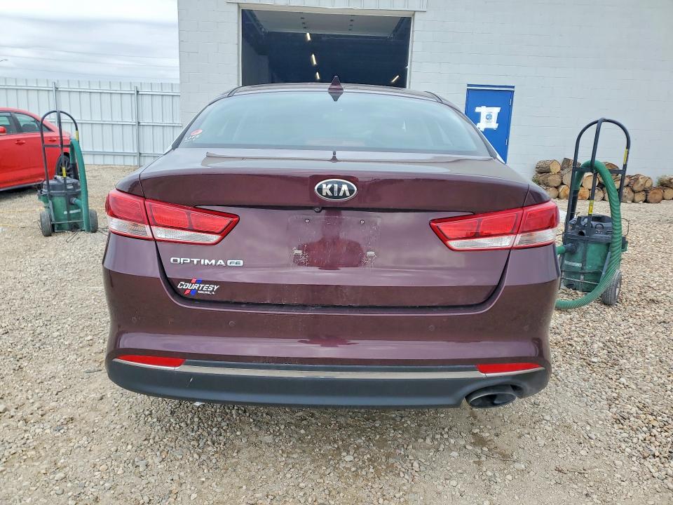 2018 Kia Optima VIN 5XXGT4L37JG191953 COPART salvage auction — FRONT END, Ia - Salvage W/Salvage History, sold $900 on 2026-07-15 (photo 6)