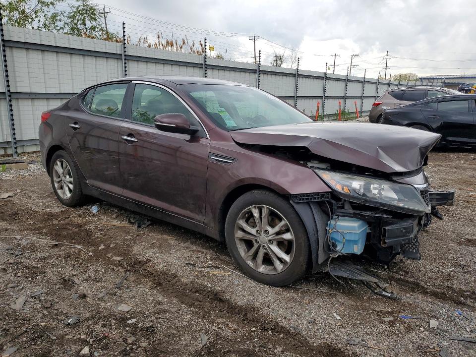 2013 Kia Optima VIN 5XXGM4A73DG099388 COPART salvage auction — FRONT END, Il - Salvage Certificate, sold $225 on 2026-07-10 (photo 4)
