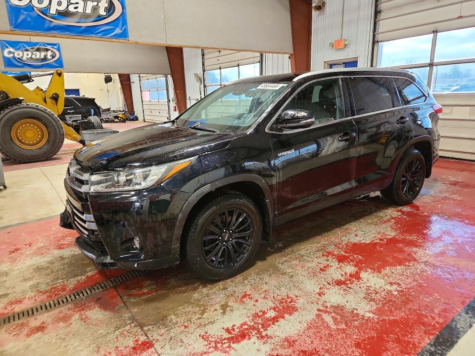 2019 Toyota Highlander VIN 5TDJGRFHXKS076259 COPART salvage auction — FRONT END, On - Permit Salvage, sold $4,500 on 2026-07-20 (photo 1)