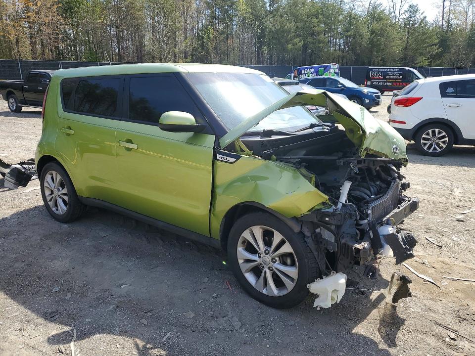 2015 Kia Soul VIN KNDJP3A56F7754662 COPART salvage auction — FRONT END, Md - Cert Of Salvage > 75% Damage, sold $325 on 2026-07-17 (photo 4)