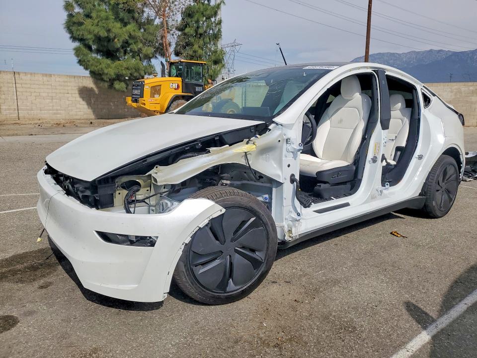 2026 Tesla Model y VIN 7SAYGDEDXTF580884 COPART salvage auction — FRONT END, Ca - Salvage Certificate, sold $18,000 on 2026-07-28 (photo 1)