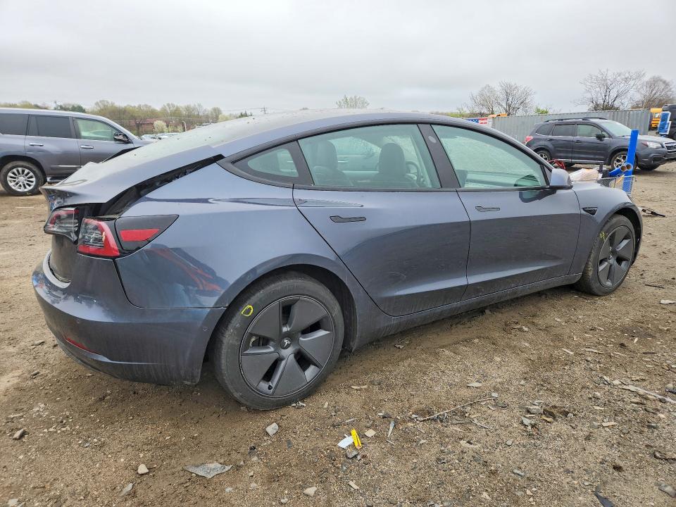 2021 Tesla VIN 5YJ3E1EA5MF100169 COPART salvage auction — REAR END, MD - CERT OF SALVAGE > 75% DAMAGE, sold $3,650 on 2026-07-28 (photo 3)