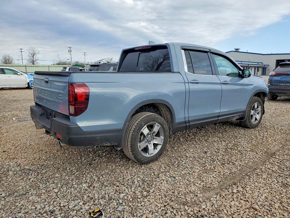 2025 Honda Ridgeline VIN 5FPYK3F58SB050657 COPART salvage auction — FRONT END, Ny - Mv-907A Salvage Certificate, sold $12,800 on 2026-07-29 (photo 3)