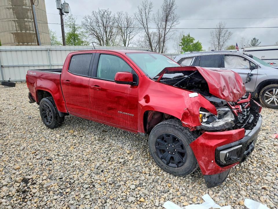 2022 Chevrolet Colorado VIN 1GCGTCEN2N1117205 COPART salvage auction — FRONT END, Mi - Certificate Of Title, sold $9,000 on 2026-07-02 (photo 4)