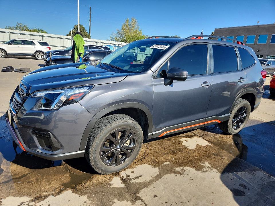 2023 Subaru Forester VIN JF2SKAJC1PH502756 COPART salvage auction — FRONT END, Tx - Certificate Of Title, sold $300 on 2026-07-20 (photo 1)
