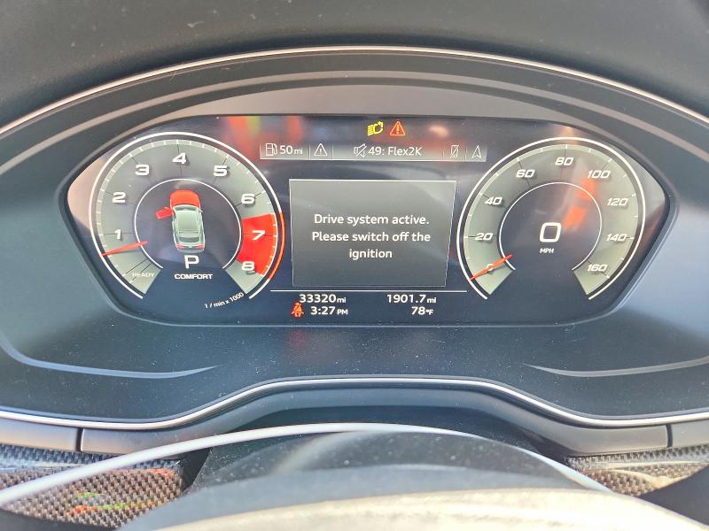 2023 Audi Rs5 VIN WAUB4CF55PA008436 COPART salvage auction — FRONT END, Salvage Title, sold $20,500 on 2026-07-28 (photo 9)