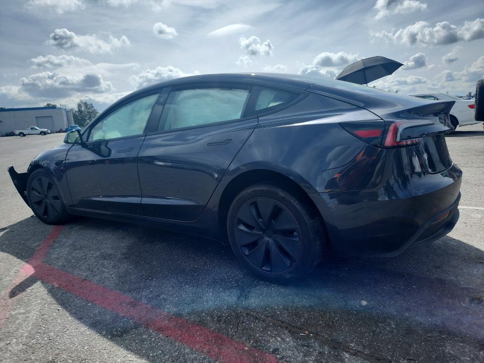 2024 Tesla Model 3 VIN 5YJ3E1EA5RF869231 COPART salvage auction — FRONT END, Ca - Salvage Certificate, sold $7,200 on 2026-07-09 (photo 2)