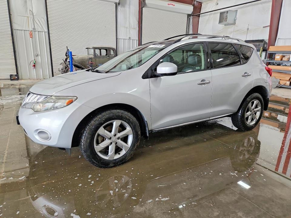 2009 Nissan Murano VIN JN8AZ18U49W105310 COPART salvage auction — SIDE, Tx - Certificate Of Title, sold $375 on 2026-07-06 (photo 1)