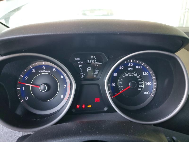 2013 Hyundai Elantra VIN KMHDH4AE7DU551595 COPART salvage auction — FRONT END, Ca - Salvage Certificate, sold $725 on 2026-07-09 (photo 9)
