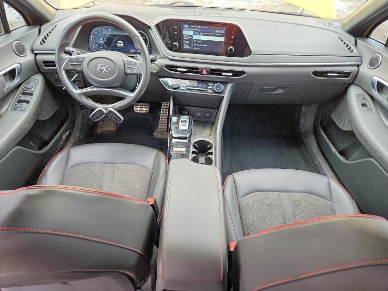 2020 Hyundai Sonata VIN 5NPEJ4J2XLH018796 COPART salvage auction — HAIL, Sd - Cert Of Title-Salvage, sold $3,850 on 2026-07-06 (photo 8)
