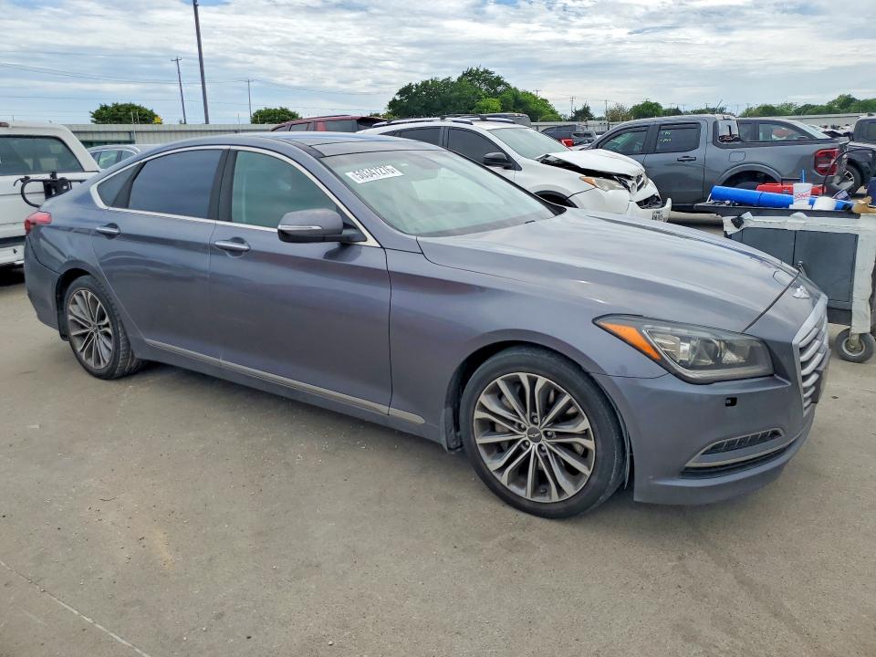 2015 Hyundai Genesis VIN KMHGN4JE6FU070603 COPART salvage auction — REAR END, Tx - Salvage Vehicle Title, sold $1,950 on 2026-07-27 (photo 4)