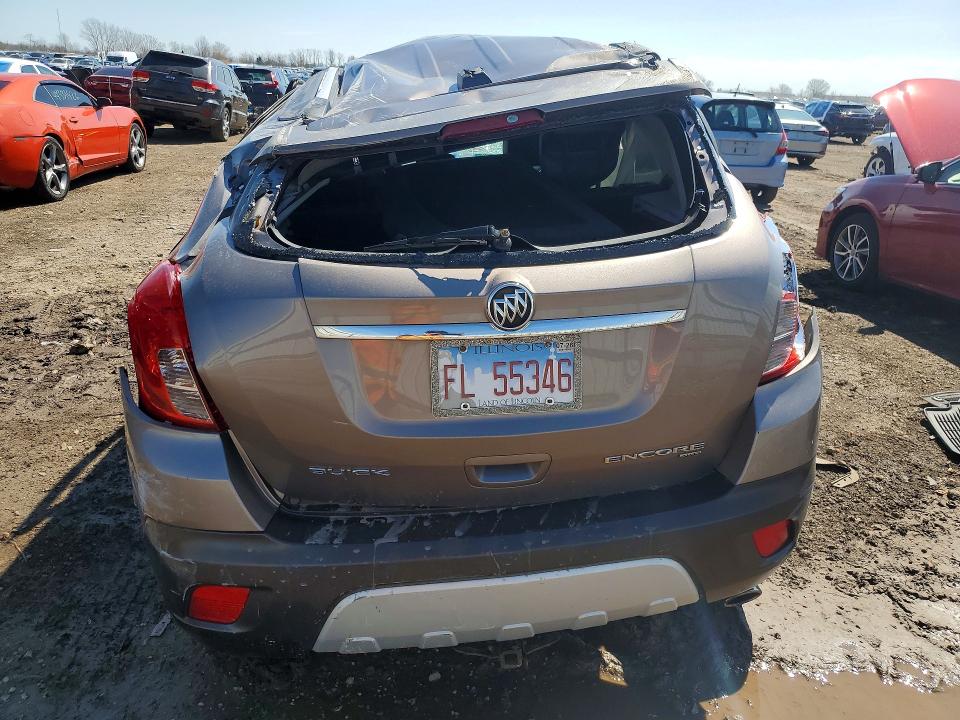 2015 Buick Encore VIN KL4CJFSB4FB123609 COPART salvage auction — ALL OVER, Il - Salvage Certificate, sold $375 on 2026-07-02 (photo 6)