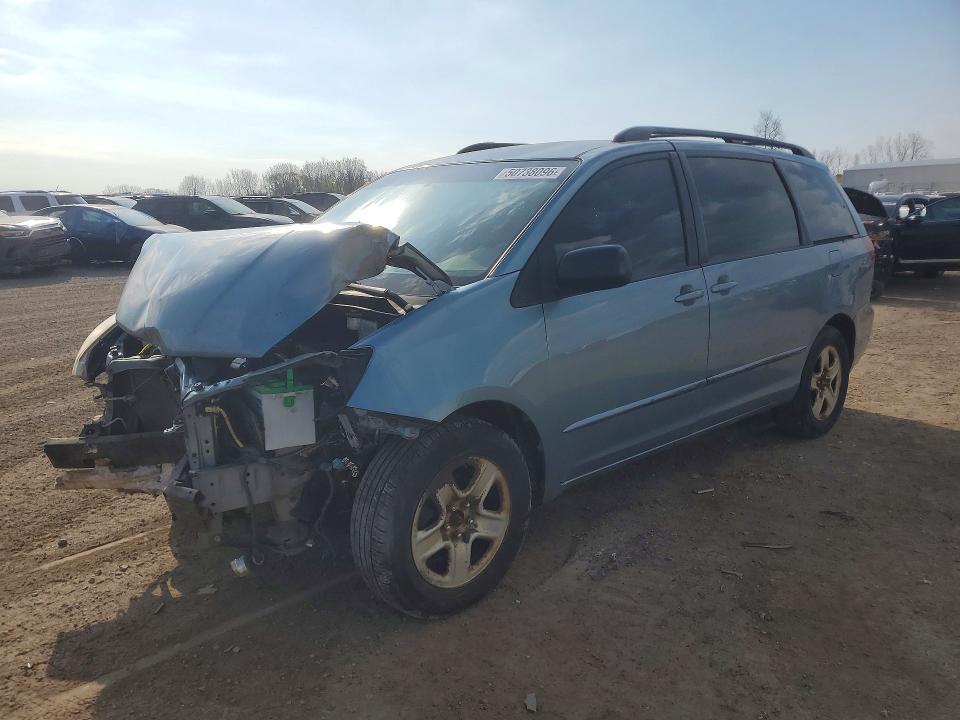 2005 Toyota Sienna VIN 5TDZA23C25S384566 COPART salvage auction — FRONT END, Mi - Certificate Of Title, sold $550 on 2026-07-22 (photo 1)
