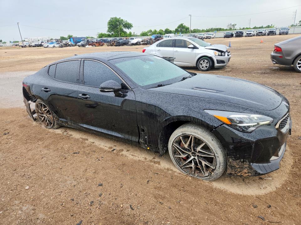 2023 Kia Stinger VIN KNAE35LD5P6131440 COPART salvage auction — REAR END, Salvage Title, sold $30 on 2026-07-29 (photo 4)