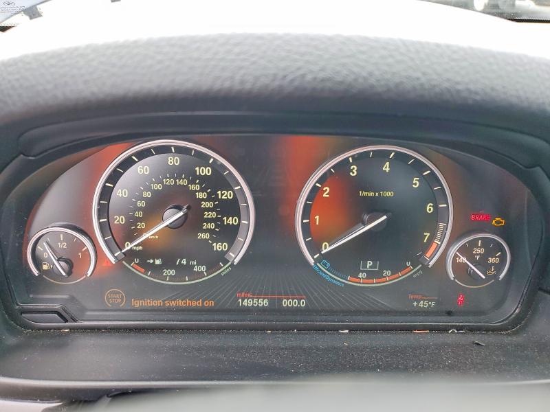 2014 BMW 5 series VIN WBA5B3C59ED531042 COPART salvage auction — SIDE, MA - CERTIFICATE OF TITLE, sold $3,900 on 2026-07-31 (photo 9)