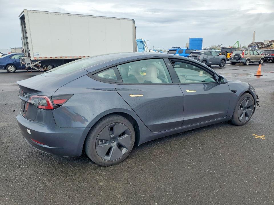 2023 Tesla Model 3 VIN 5YJ3E1EA9PF699730 COPART salvage auction — FRONT END, Hi - Certificate Of Salvage, sold $2 on 2026-07-27 (photo 3)