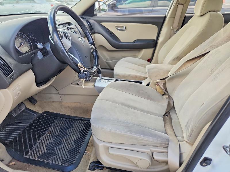 2007 Hyundai Elantra VIN KMHDU46D87U126550 COPART salvage auction — FRONT END, TX - SALVAGE VEHICLE TITLE (P), sold $525 on 2026-07-20 (photo 7)